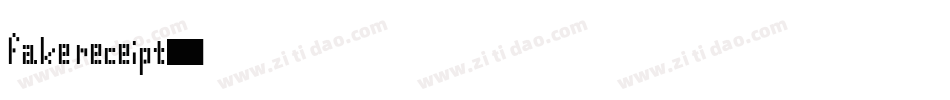 Fake Receipt字体转换